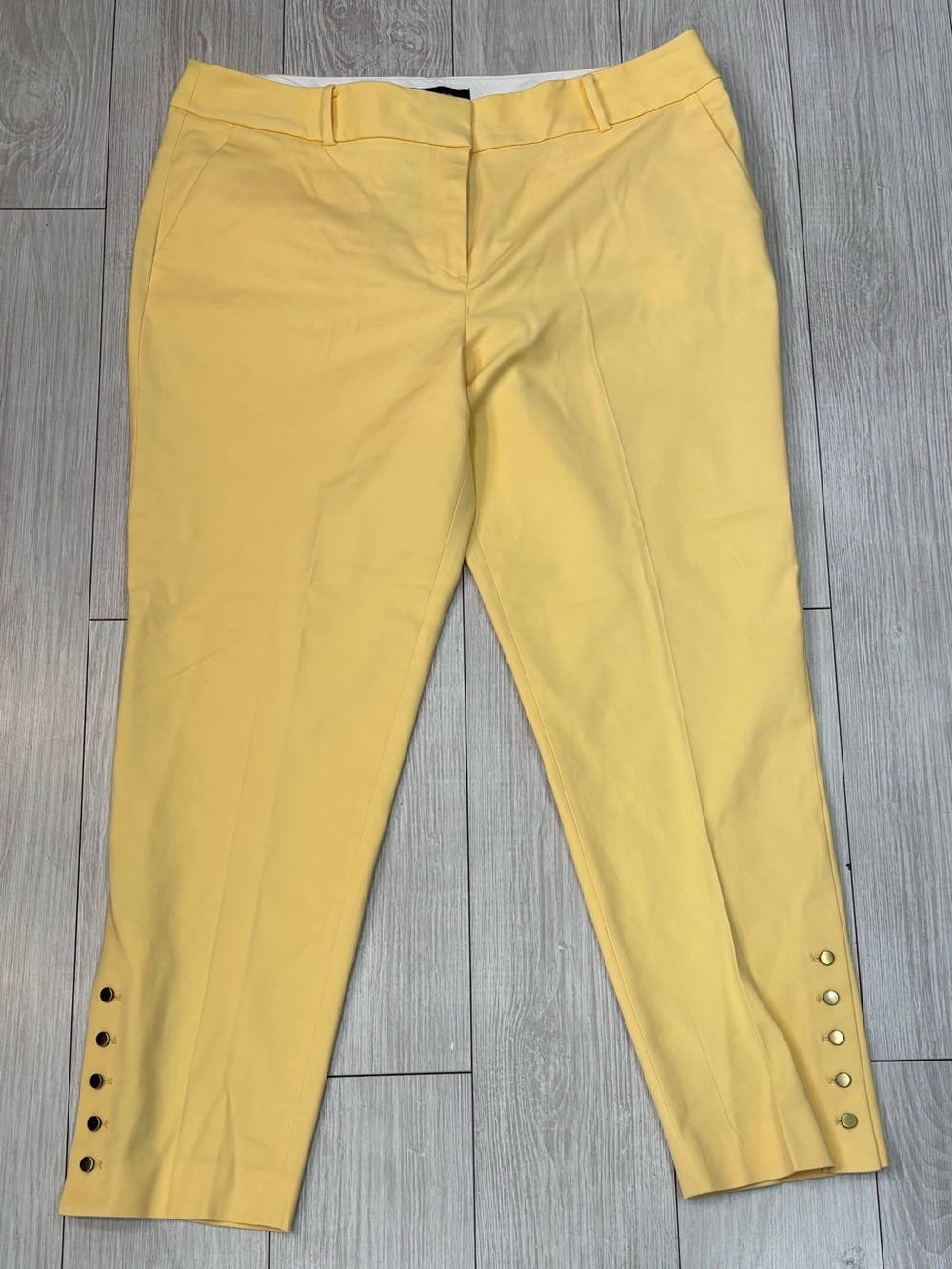 Talbots Hampshire Ankle size 18 Yellow Cropped Dress Pants